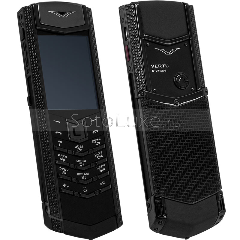 Vertu Signature S Design Clous De Paris Pure Black фото Vertu Signature S Design Clous De Paris Pure Black фото