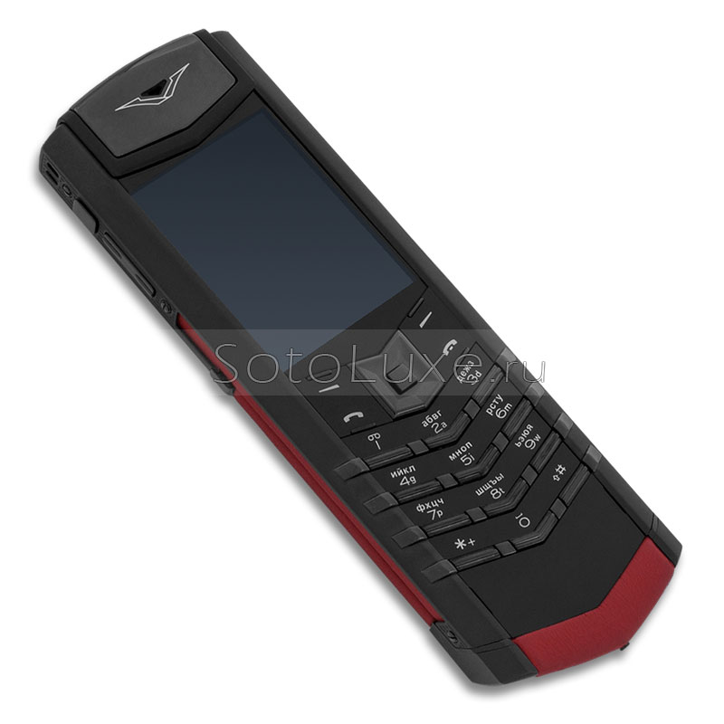 Vertu Signature S Design Pure Black PVD Red Leather фото 1 Телефон Vertu Signature S Design Pure Black PVD Red Leather фото 1