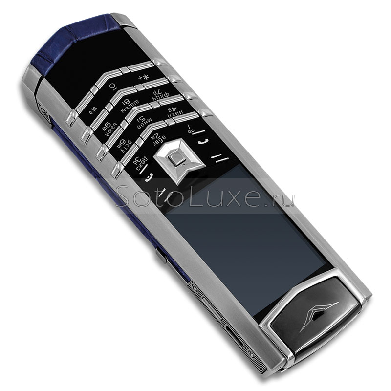 Vertu Signature S Design Steel Blue Crocodile фото 3 Телефон Vertu Signature S Design Steel Blue Crocodile фото 3