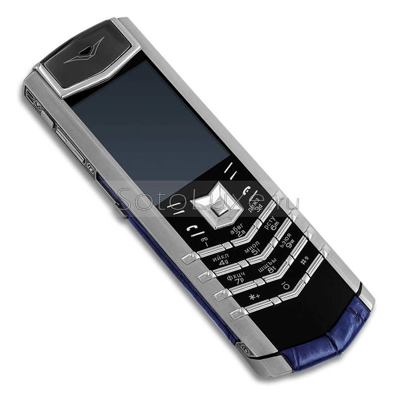 Vertu Signature S Design Steel Blue Crocodile фото 4 Телефон Vertu Signature S Design Steel Blue Crocodile фото 4