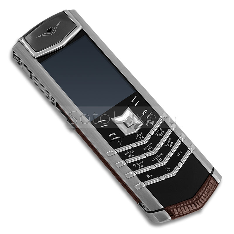 Vertu Signature S Design Steel Brown Iguana фото Vertu Signature S Design Steel Brown Iguana фото