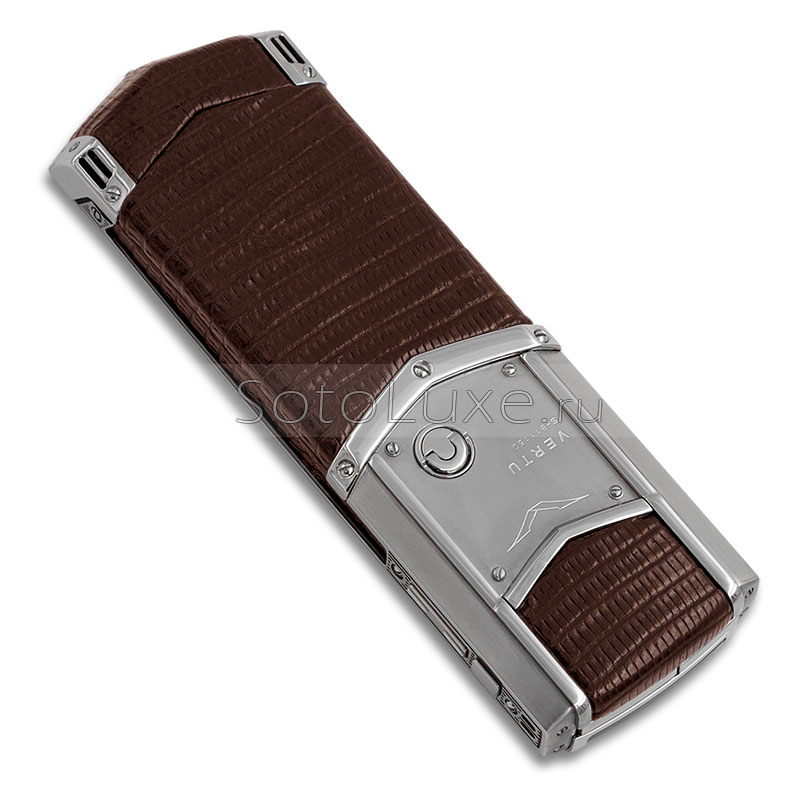Vertu Signature S Design Steel Brown Iguana фото Vertu Signature S Design Steel Brown Iguana фото