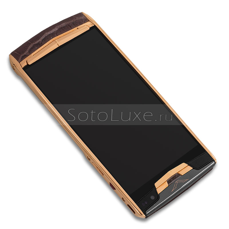 Vertu Signature Touch Gold Brown Crocodile Vertu Signature Touch Gold Brown Crocodile фото
