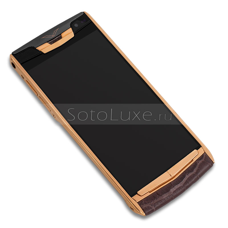 Vertu Signature Touch Gold Brown Crocodile Vertu Signature Touch Gold Brown Crocodile фото