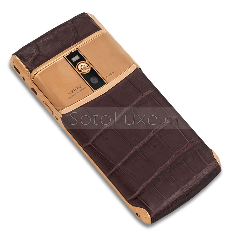 Vertu Signature Touch Gold Brown Crocodile Vertu Signature Touch Gold Brown Crocodile фото