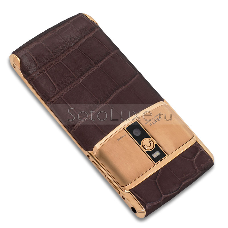 Vertu Signature Touch Gold Brown Crocodile Vertu Signature Touch Gold Brown Crocodile фото