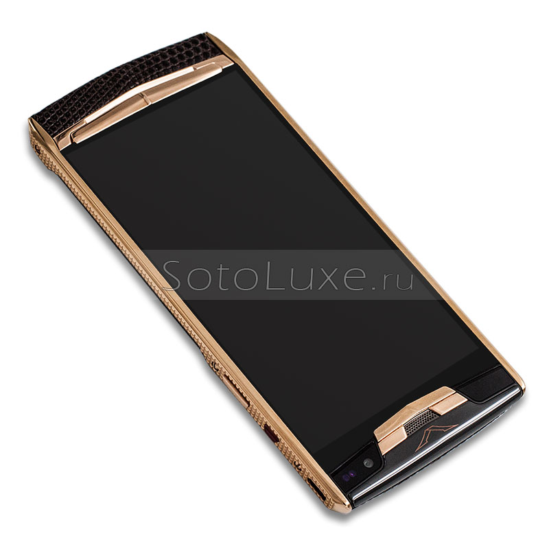 Vertu Signature Touch Clous De Paris Gold Brown Iguana Vertu Signature Touch Clous De Paris Gold Brown Iguana фото