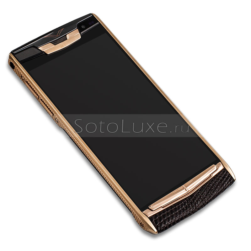 Vertu Signature Touch Clous De Paris Gold Brown Iguana Vertu Signature Touch Clous De Paris Gold Brown Iguana фото