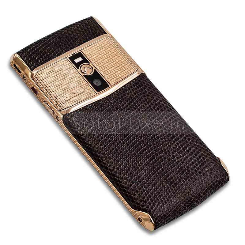 Vertu Signature Touch Clous De Paris Gold Brown Iguana Vertu Signature Touch Clous De Paris Gold Brown Iguana фото