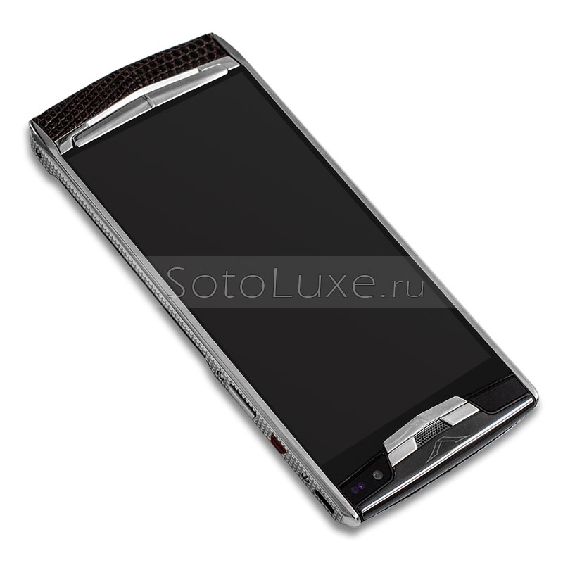 Vertu Signature Touch Clous De Paris Steel Brown Iguana Vertu Signature Touch Clous De Paris Steel Brown Iguana фото