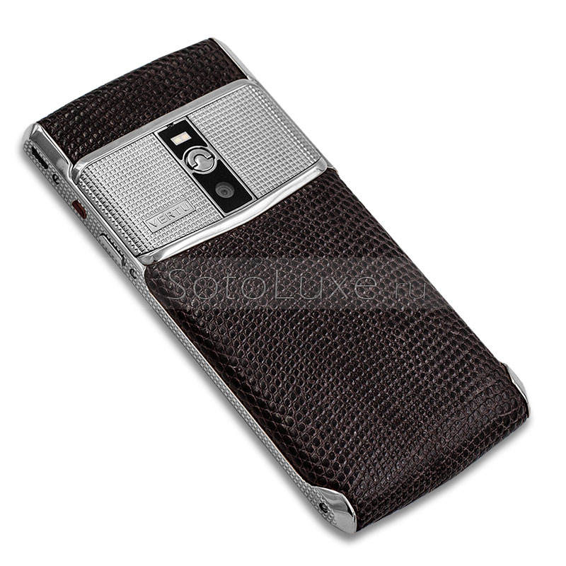 Vertu Signature Touch Clous De Paris Steel Brown Iguana Vertu Signature Touch Clous De Paris Steel Brown Iguana фото