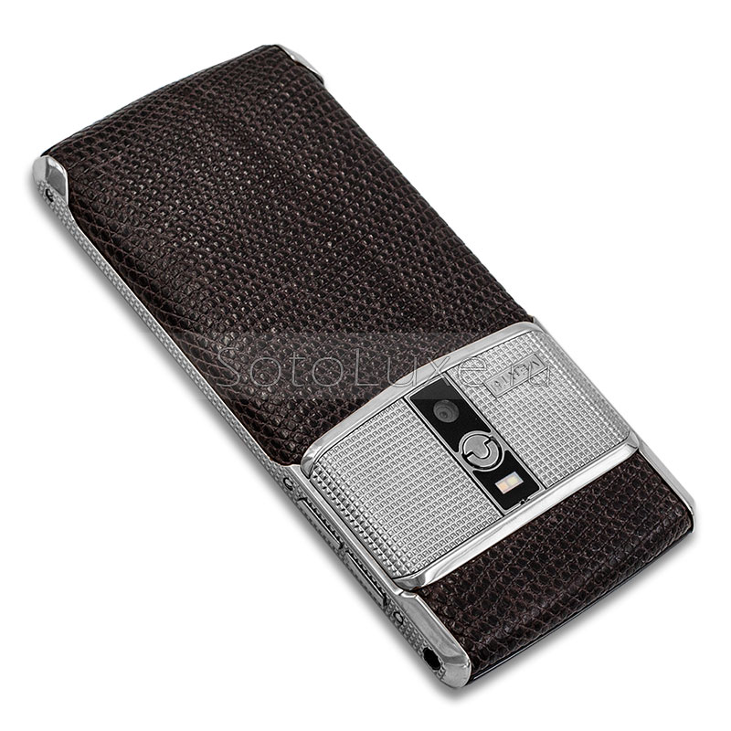 Vertu Signature Touch Clous De Paris Steel Brown Iguana Vertu Signature Touch Clous De Paris Steel Brown Iguana фото