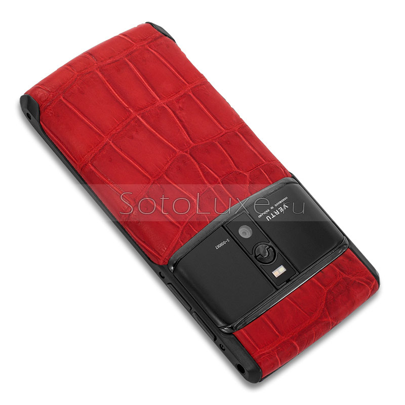Vertu Signature Touch Pure Black Red Crocodile Vertu Signature Touch Pure Black Red Crocodile фото