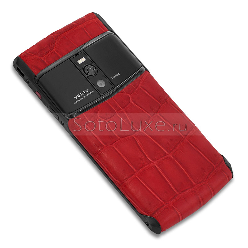 Vertu Signature Touch Pure Black Red Crocodile Vertu Signature Touch Pure Black Red Crocodile фото