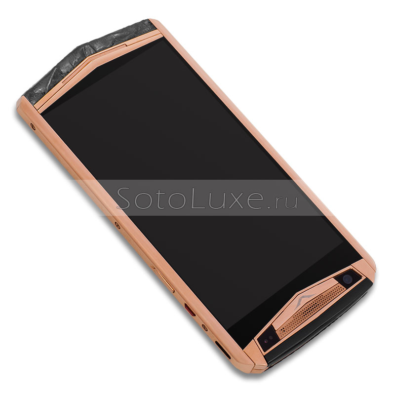 Vertu Aster P Gold Black Python