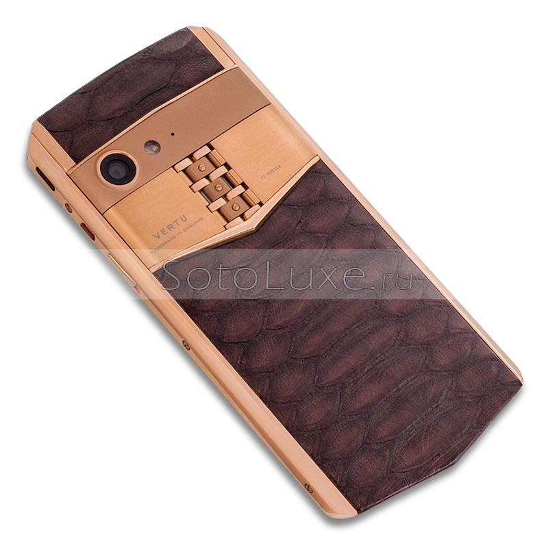 Vertu Aster P Gold Brown Python Vertu Aster P Gold Brown Python фото