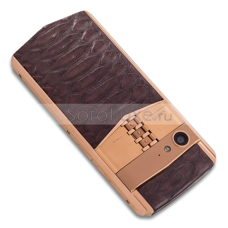 Vertu Aster P Gold Brown Python Vertu Aster P Gold Brown Python фото
