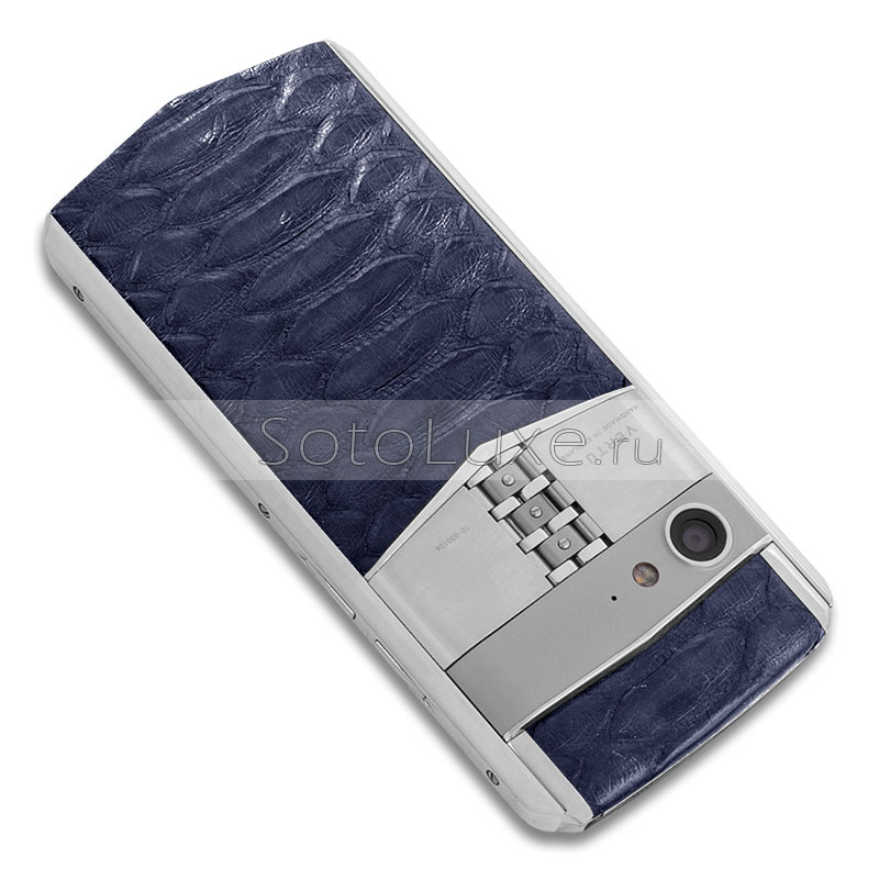 Vertu Aster P Stainles Steel Blue Python Vertu Aster P Stainles Steel Blue Python фото