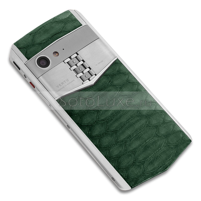 Vertu Aster P Stainles Steel Green Python Vertu Aster P Stainles Steel Green Python фото