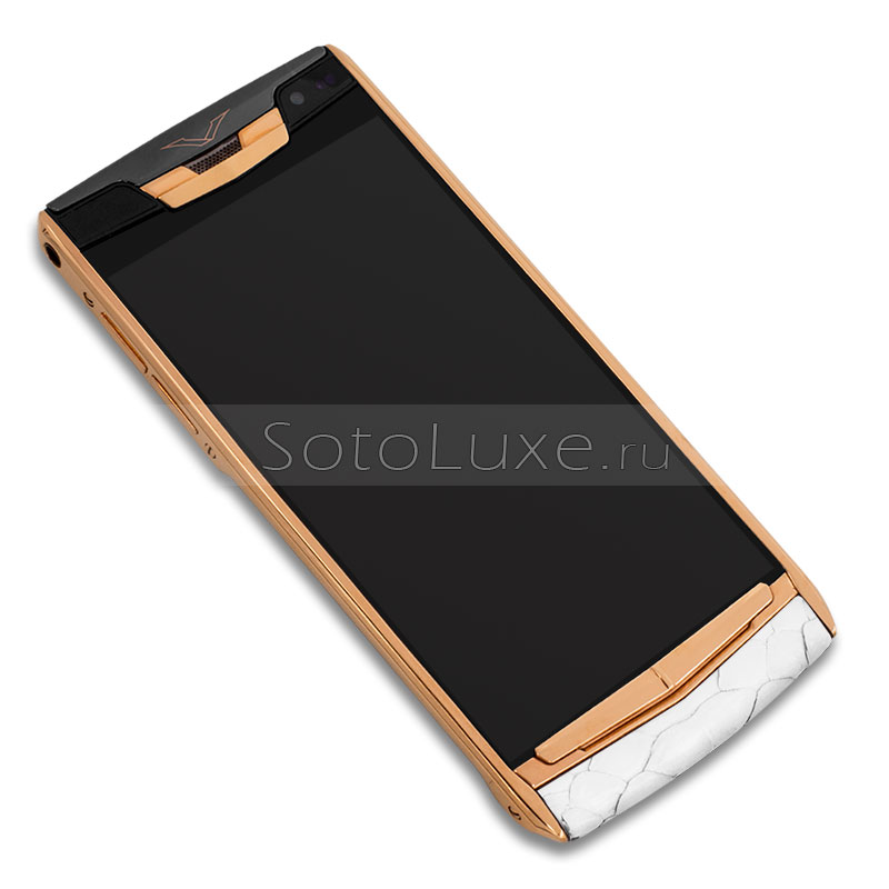 Vertu Signature Touch New Gold White Python Vertu Signature Touch New Gold White Python