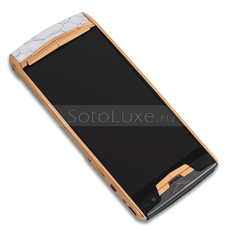 Vertu Signature Touch New Gold White Python Vertu Signature Touch New Gold White Python