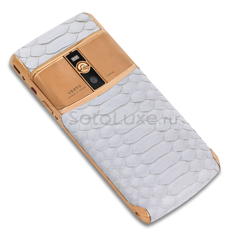 Vertu Signature Touch New Gold White Python Vertu Signature Touch New Gold White Python