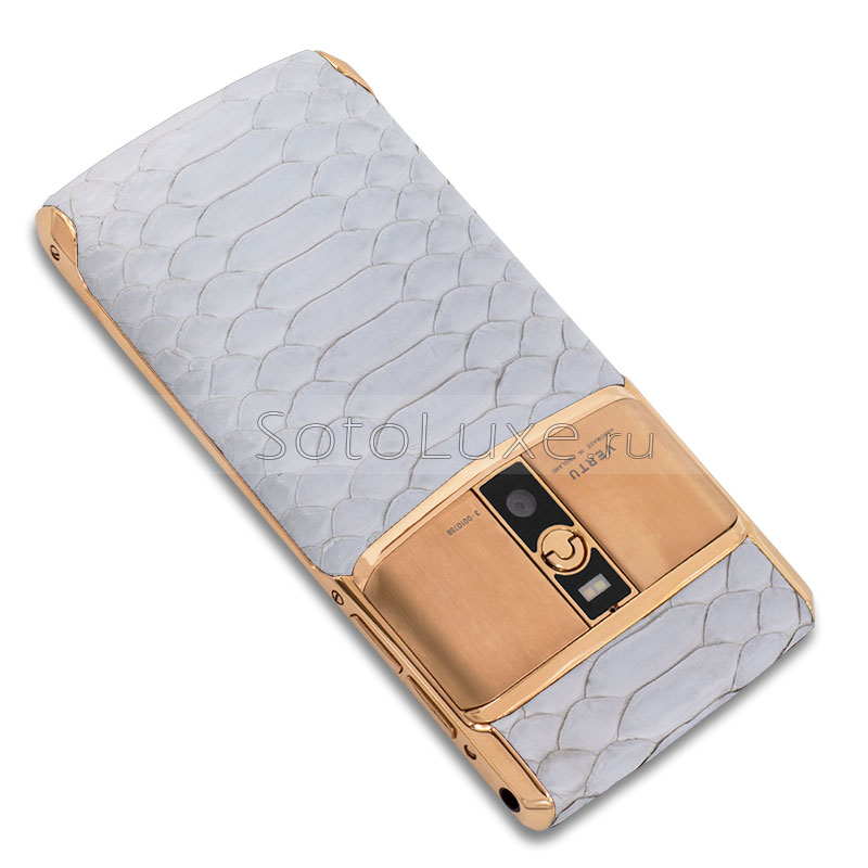 Vertu Signature Touch New Gold White Python Vertu Signature Touch New Gold White Python