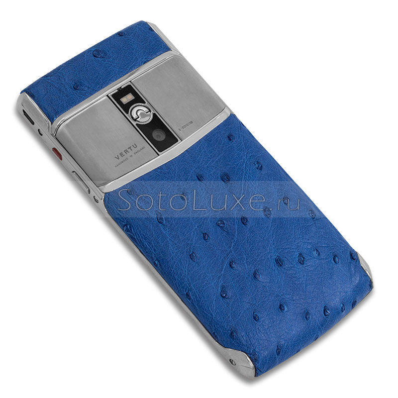 Vertu Signature Touch New Blue Ostrich Vertu Signature Touch New Blue Ostrich