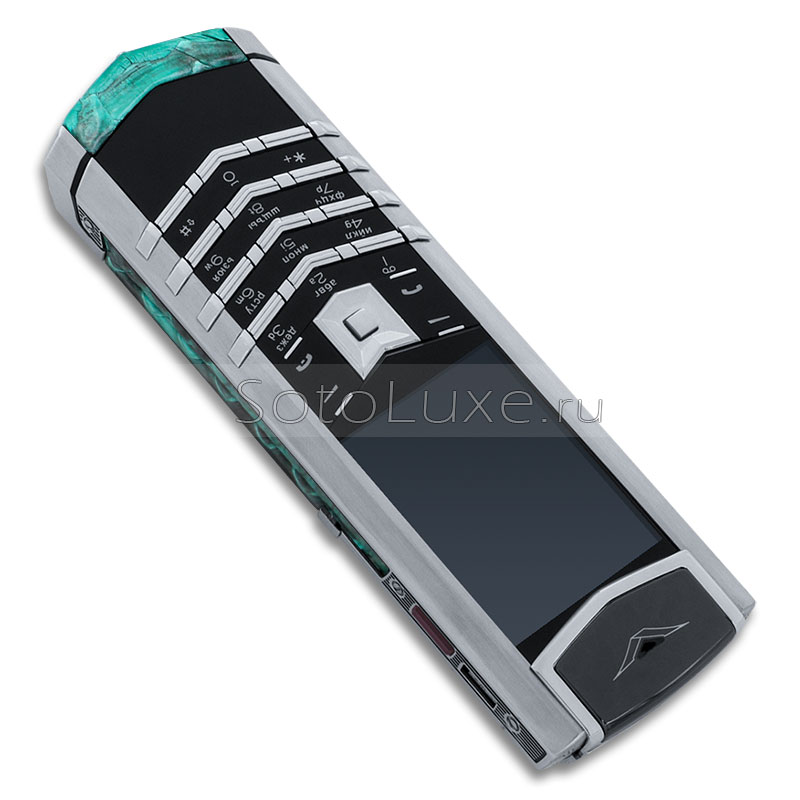 Vertu Signature S Design Steel Dark Tiffany Python верту кожа питона